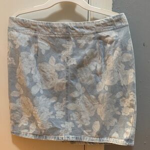 Forever 21 - Floral Denim Mini Skirt